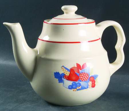Calico Fruit Teapot & Lid