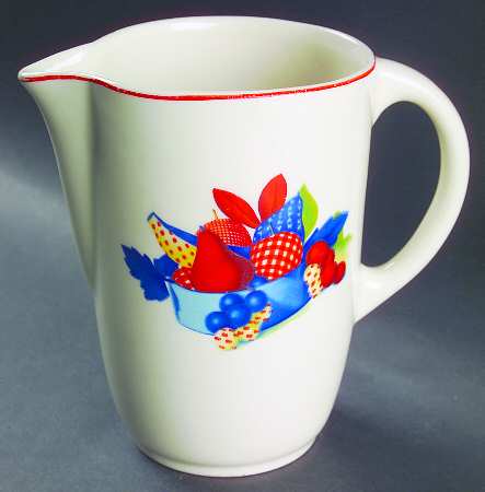 Calico Fruit 32 Oz Pitcher