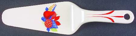Calico Fruit Solid Ceramic Pie/Cake Server