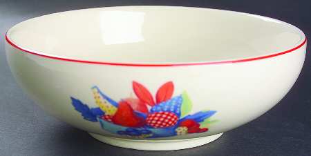 Calico Fruit 8" Round Vegetable Bowl