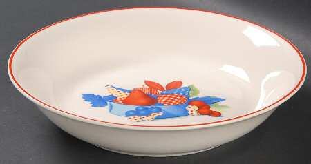 Calico Fruit Coupe Soup Bowl by Universal