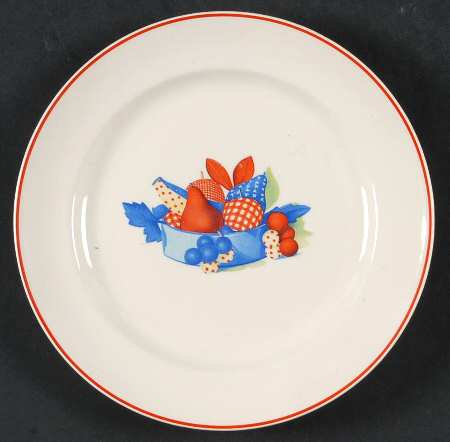 Calico Fruit Salad Plate by Universal