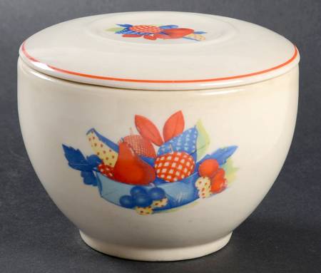 Calico Fruit Medium Refrigerator Jar & Lid