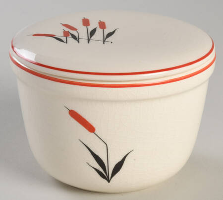 Cattail (Camwood) Small Refrigerator Jar & Lid