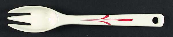Cattail (Camwood) Salad Serving Fork, Solid Piece