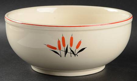 Cattail (Camwood) 9" Salad Serving Bowl