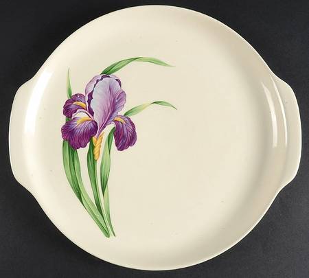 Iris Handled Cake Plate
