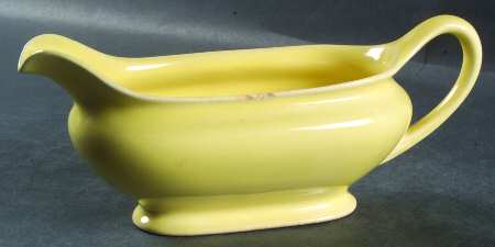 Camwood Ivory Yellow Gravy Boat