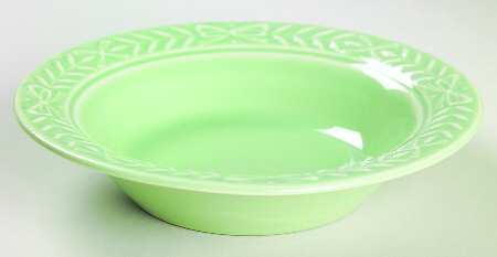 Laurella Green Rim Fruit/Dessert (Sauce) Bowl by Universal