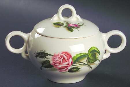 Moss Rose (No Trim) Sugar Bowl & Lid by Universal