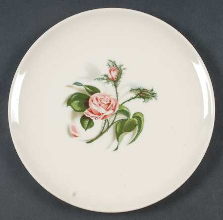 Moss Rose (No Trim) Salad Plate