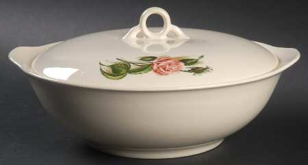 Moss Rose (No Trim) Round Covered Vegetable by Universal