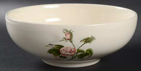 Moss Rose (No Trim) 9" Salad Serving Bowl