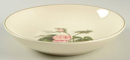 Mose Rose (Gold Trim) Coupe Soup Bowl by Universal