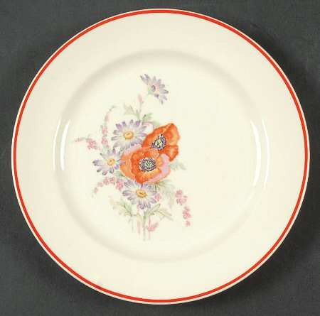 Poppy Bread & Butter Plate