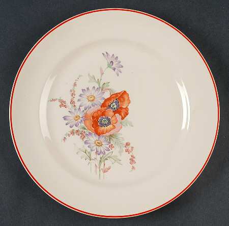 Poppy Luncheon Plate