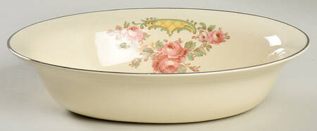 Rambler Rose 9" Oval Vegetable Bowl