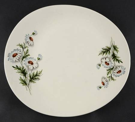 Shasta Daisy 14" Oval Serving Platter
