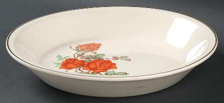 American Beauty Rose Pie Serving Plate