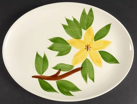 Golden Jasmine 11" Oval Serving Platter
