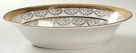 Princess Rose 10" Oval Vegetable Bowl