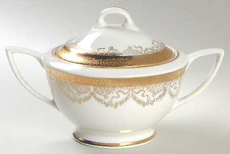 Princess Rose Sugar Bowl & Lid
