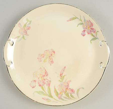 Iris Handled Cake Plate