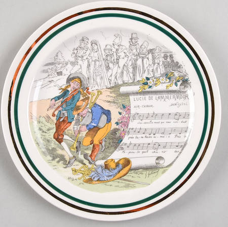 French Opera Reproductions Dessert/Pie Plate
