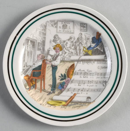 French Opera Reproductions Bread & Butter Plate