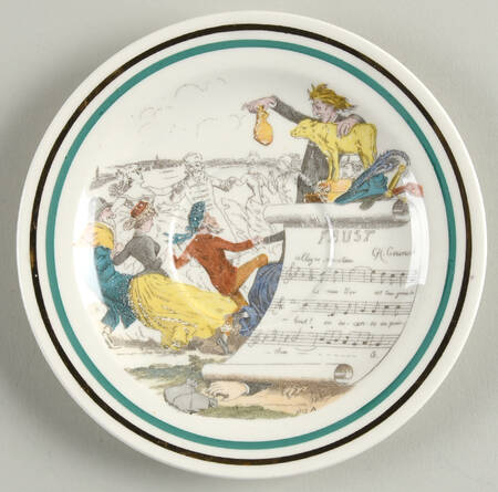 French Opera Reproductions Saucer for Flat Cup