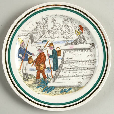 French Opera Reproductions Dessert/Pie Plate