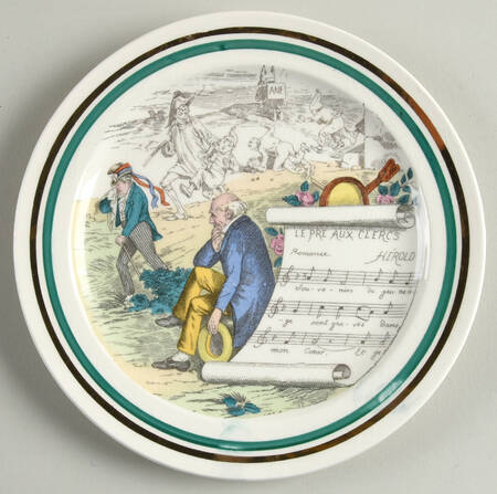 French Opera Reproductions Dessert/Pie Plate