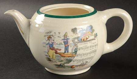 French Opera Reproductions Teapot No Lid