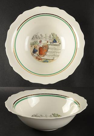 French Opera Reproductions 9" Salad Serving Bowl