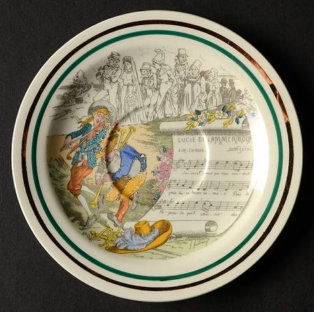 French Opera Reproductions Saucer for Flat Cup