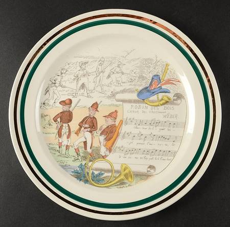 French Opera Reproductions Dinner Plate