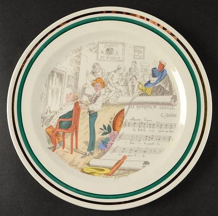 French Opera Reproductions Dinner Plate