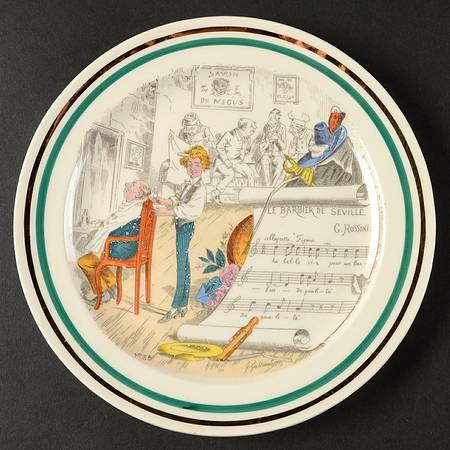 French Opera Reproductions Dessert/Pie Plate