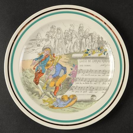French Opera Reproductions Dessert/Pie Plate