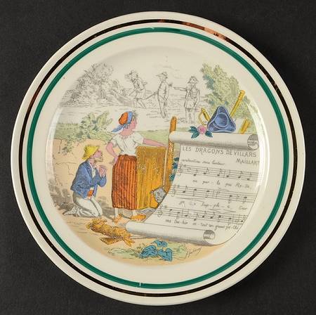French Opera Reproductions Dessert/Pie Plate