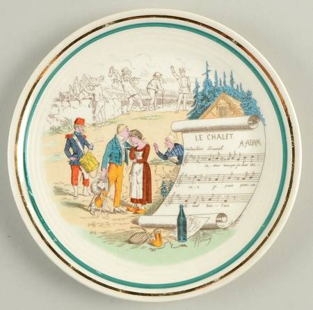 French Opera Reproductions Bread & Butter Plate