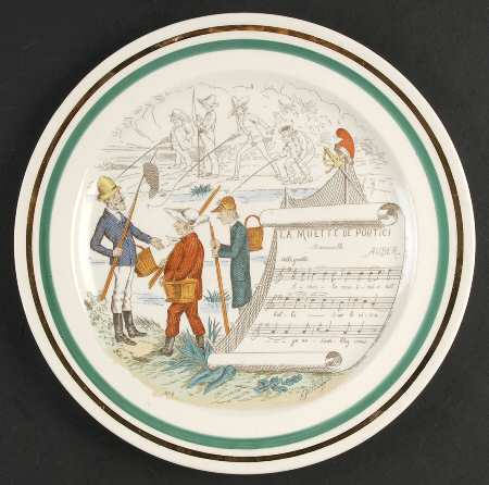 French Opera Reproductions Dinner Plate