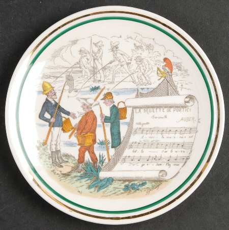 French Opera Reproductions Bread & Butter Plate