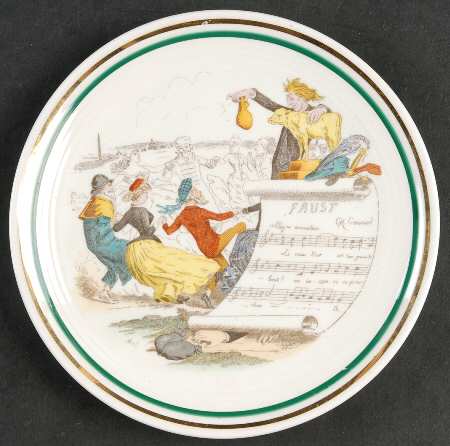 French Opera Reproductions Bread & Butter Plate