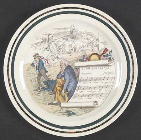 French Opera Reproductions Salad Plate