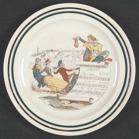French Opera Reproductions Dessert/Pie Plate