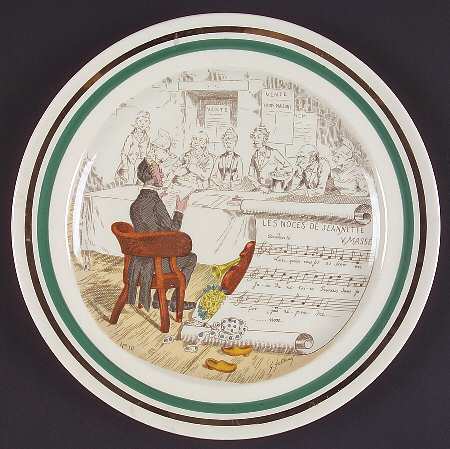 French Opera Reproductions Dinner Plate