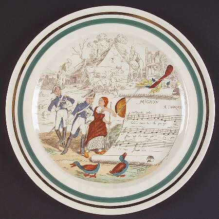 French Opera Reproductions Dinner Plate