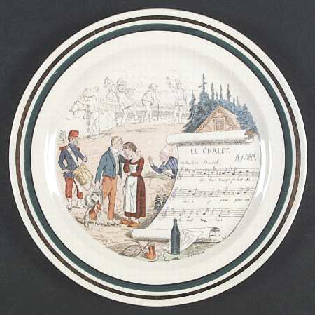 French Opera Reproductions Dinner Plate