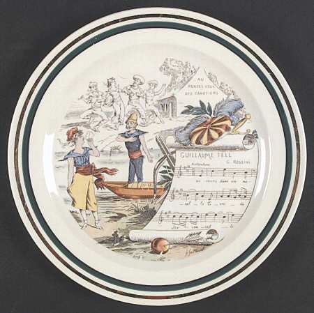 French Opera Reproductions Dinner Plate